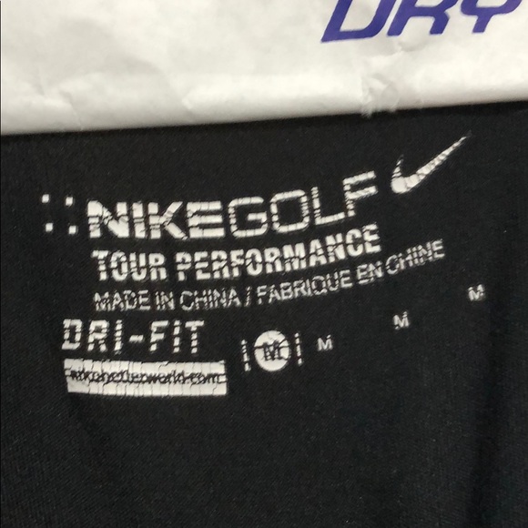 ⛳️Nike Golf Tour Performance Dri-Fit Shirt Size M Swoosh - Picture 2 of 3
